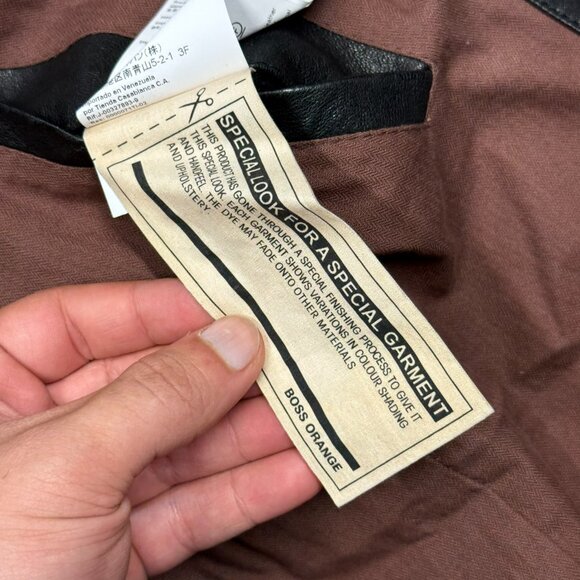 Hugo Boss Lamb Leather Jacket Motorcycle GR-Joetze Black Small - Picture 15 of 16